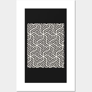 Modern Hex pattern Posters and Art